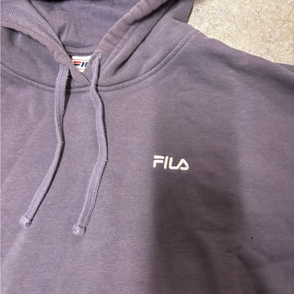 Fila Men's Dark Purple Hoodie - Picture 3 of 5